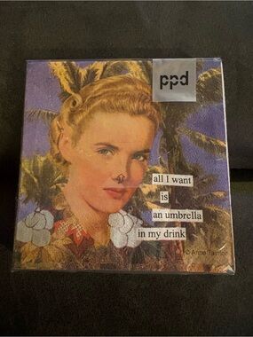 🔥5 FOR $25🔥 'All I Want Is An Umbrella' Decorative Cocktail Napkins